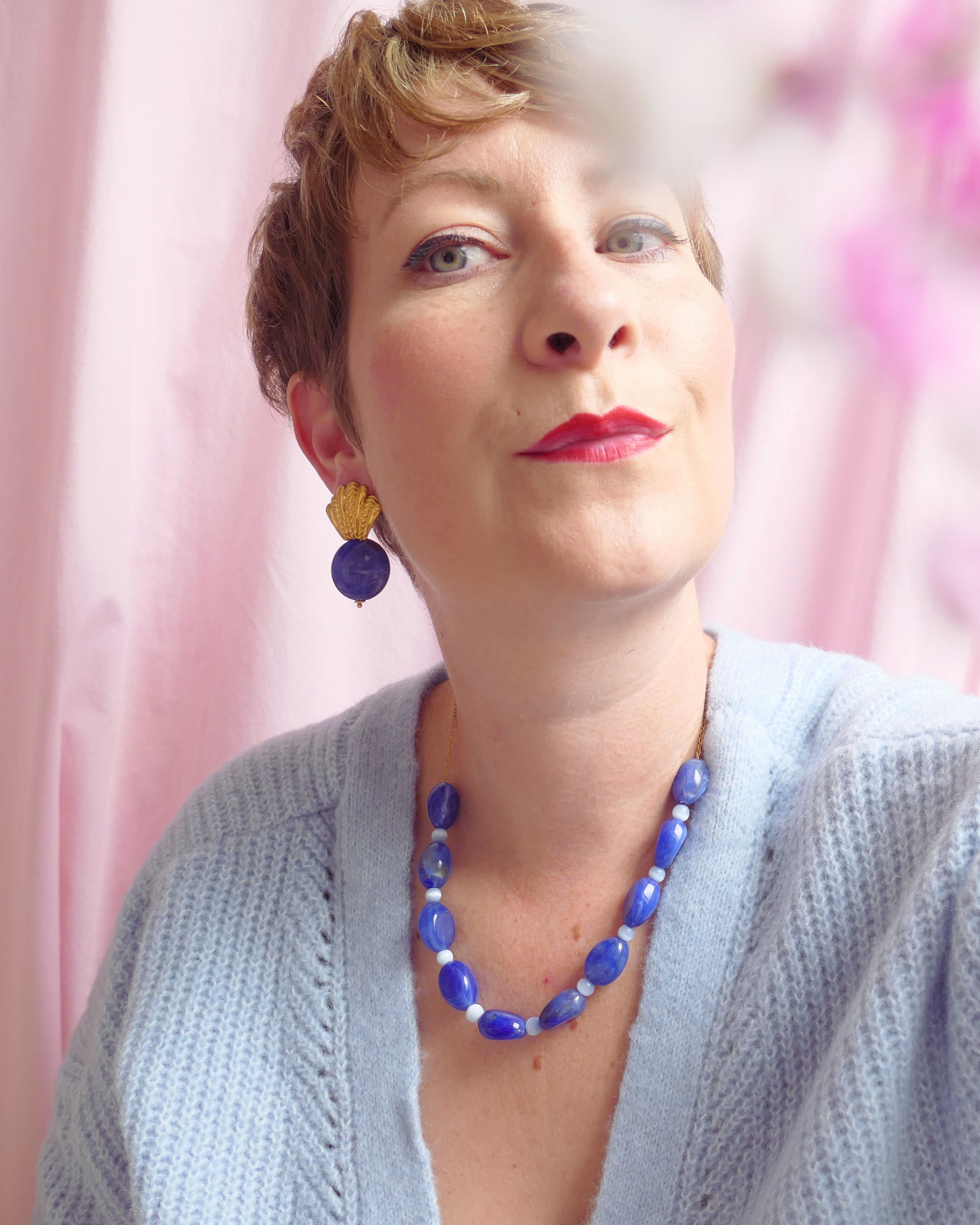 Collier BONNIE - bleu roi