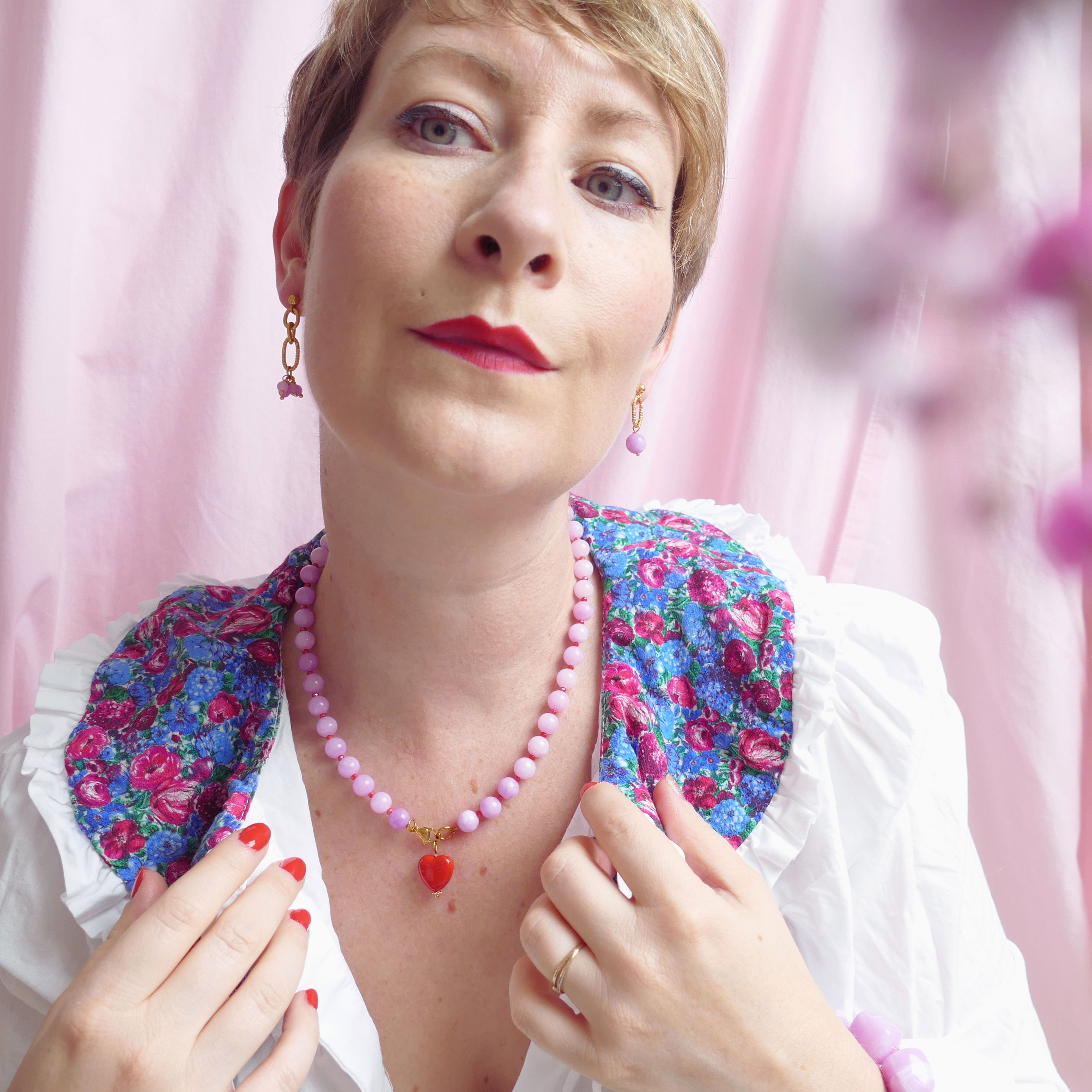 Collier SUZETTE - lilas