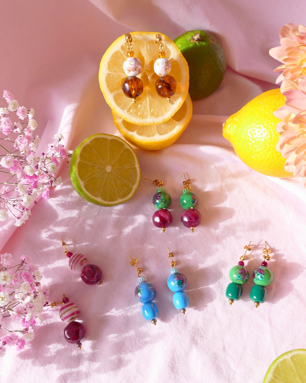 Miniature : Boucles d'oreilles MARITHE - chocolat