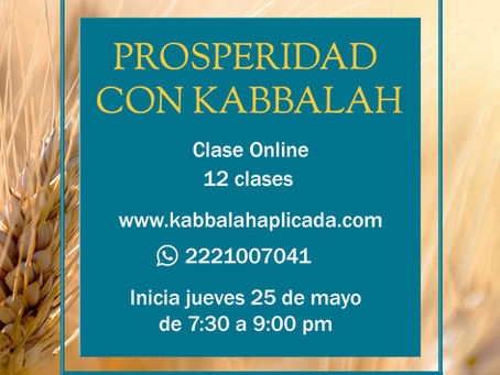Curso Prosperidad con Kabbalah (Curso online live)