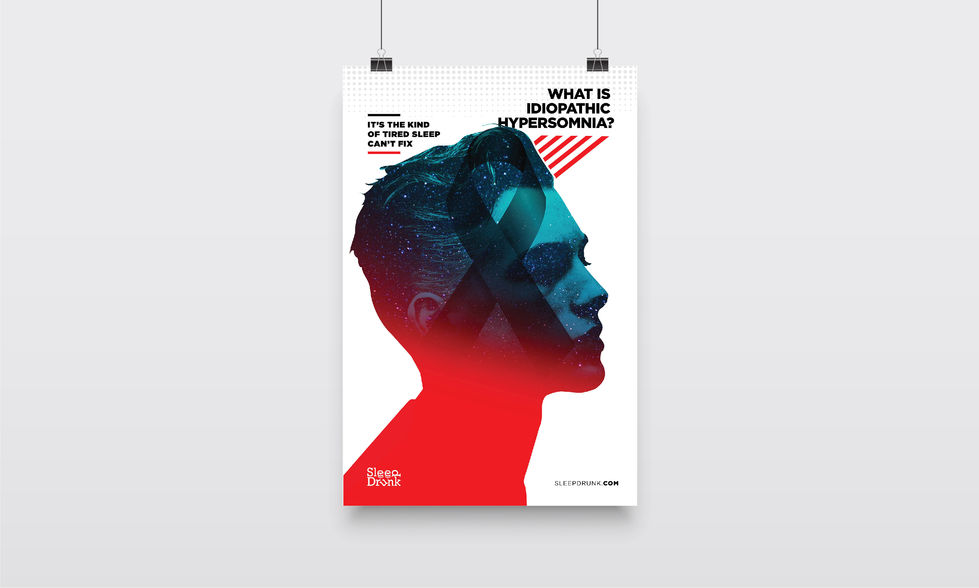 Sleep Drunk_idiopathic hypersomnia_campaign_Advertising_design_project