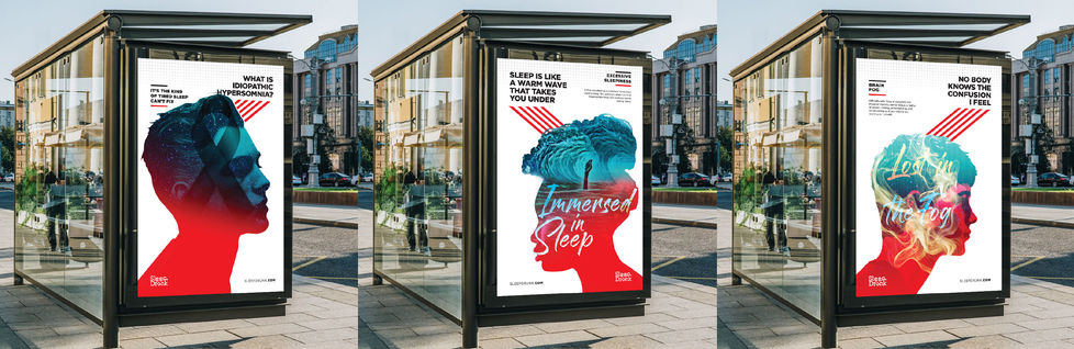 Sleep Drunk_idiopathic hypersomnia_campaign_Advertising_design_project