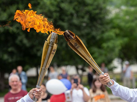 Эстафета огня VII Международных спортивных игр «Дети Азии» в Приморском крае