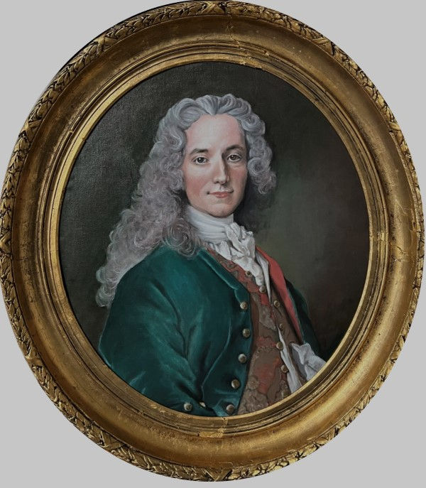 Voltaire, oil on canvas, 64x72 S