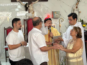 Dom Diogo celebra Santa Missa em Ação de Graças pelas Bodas de Ouro de seus pais