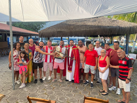 Fiéis celebram Missa em Louvor a São Jorge no Clube Náutico Gonçalense e marcam crescimento de participação