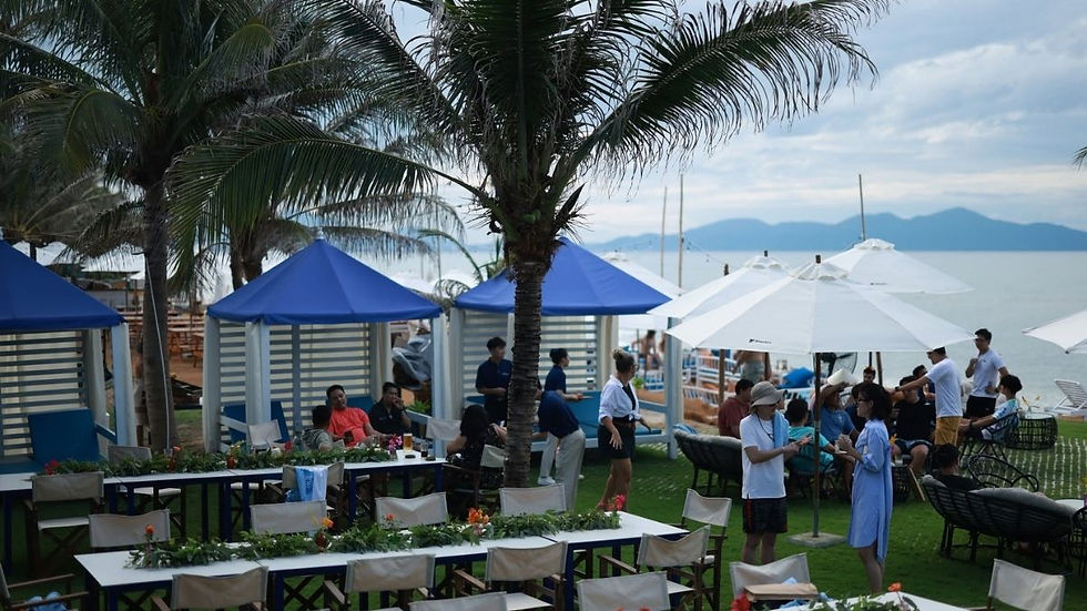 Seaside dining at The Surf & Turf Restaurant, Beachfront Restaurants in Hoi An