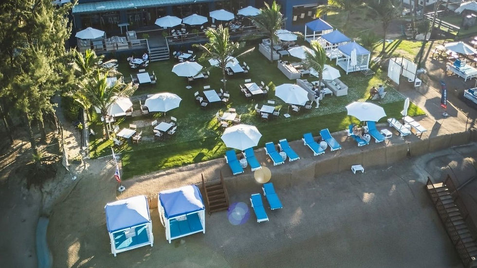Aerial view of The Surf & Turf Restaurant, Beachfront Restaurants in Hoi An