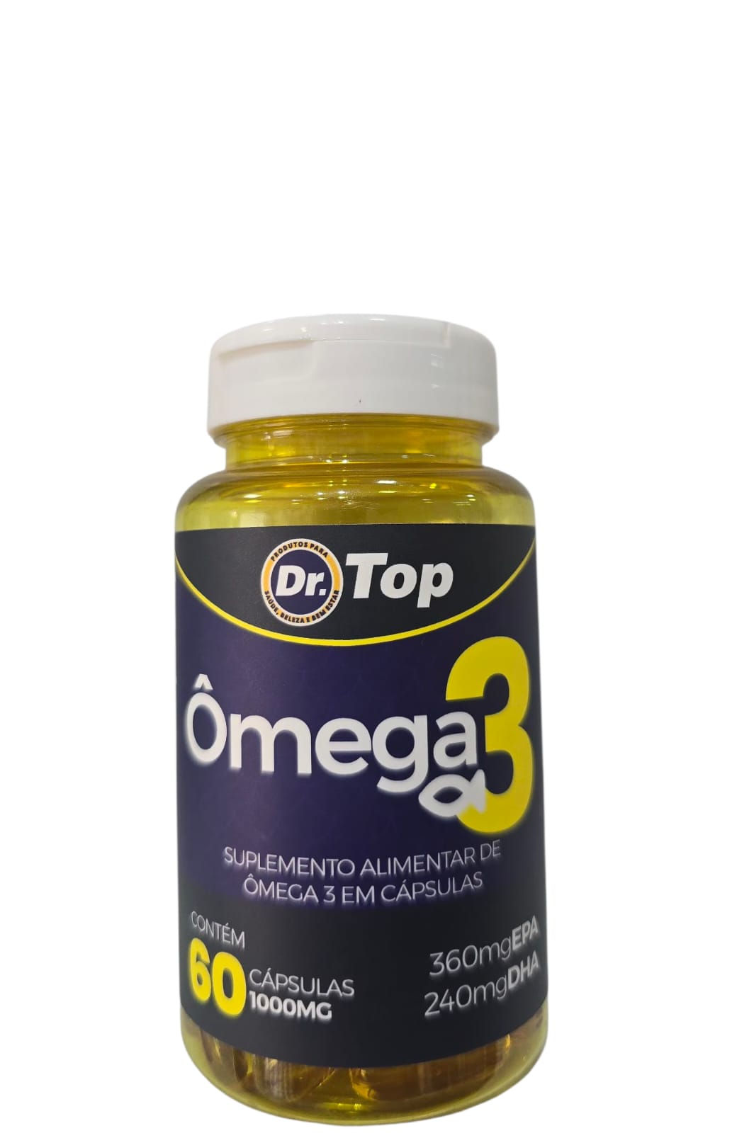 Ômega 3 Dr.Top Premium - 60 Cápsulas | Saúde Cardiovascular | Aprox 2.000 Vendas