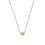 Thumbnail: Mixed Metal Necklace – Silver Chain with Gold & Rhinestone Rings