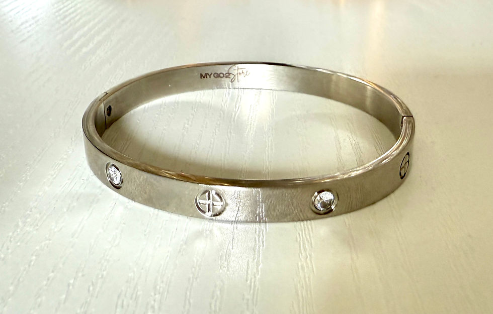 Thumbnail: Elegant Stackable Thicker  Bangle Bracelet