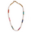 Thumbnail: Pearl Necklace with Multicolor Cylinder Gemstone Beads