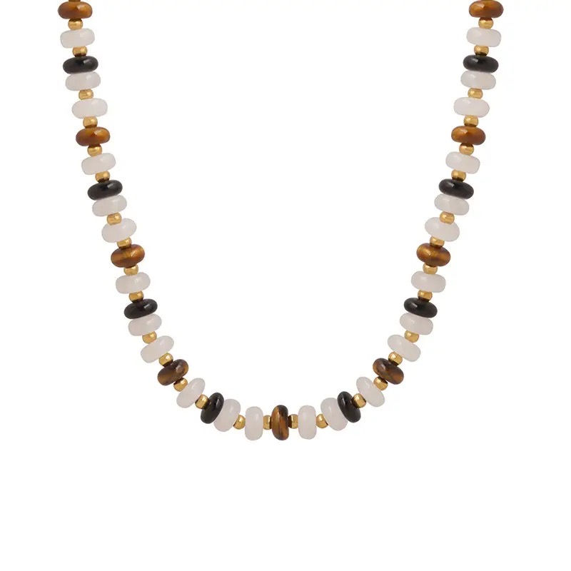 Agata & Tiger Eye  Necklace