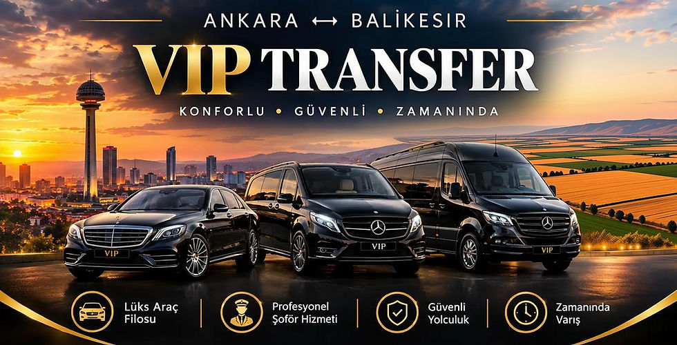 Ankara Balıkesir Arası Vip Transfer
