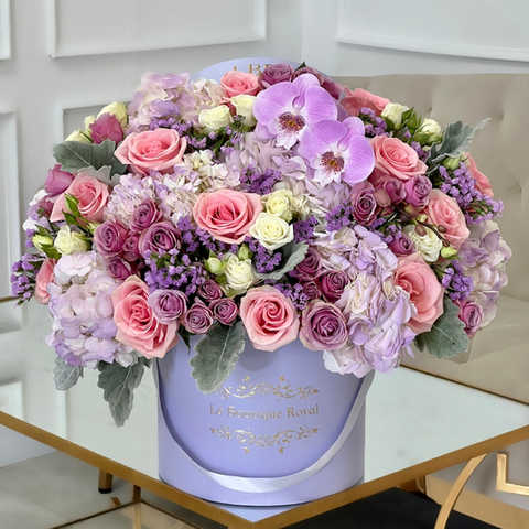 luxury mixed flower arrangement by le boutique royal 