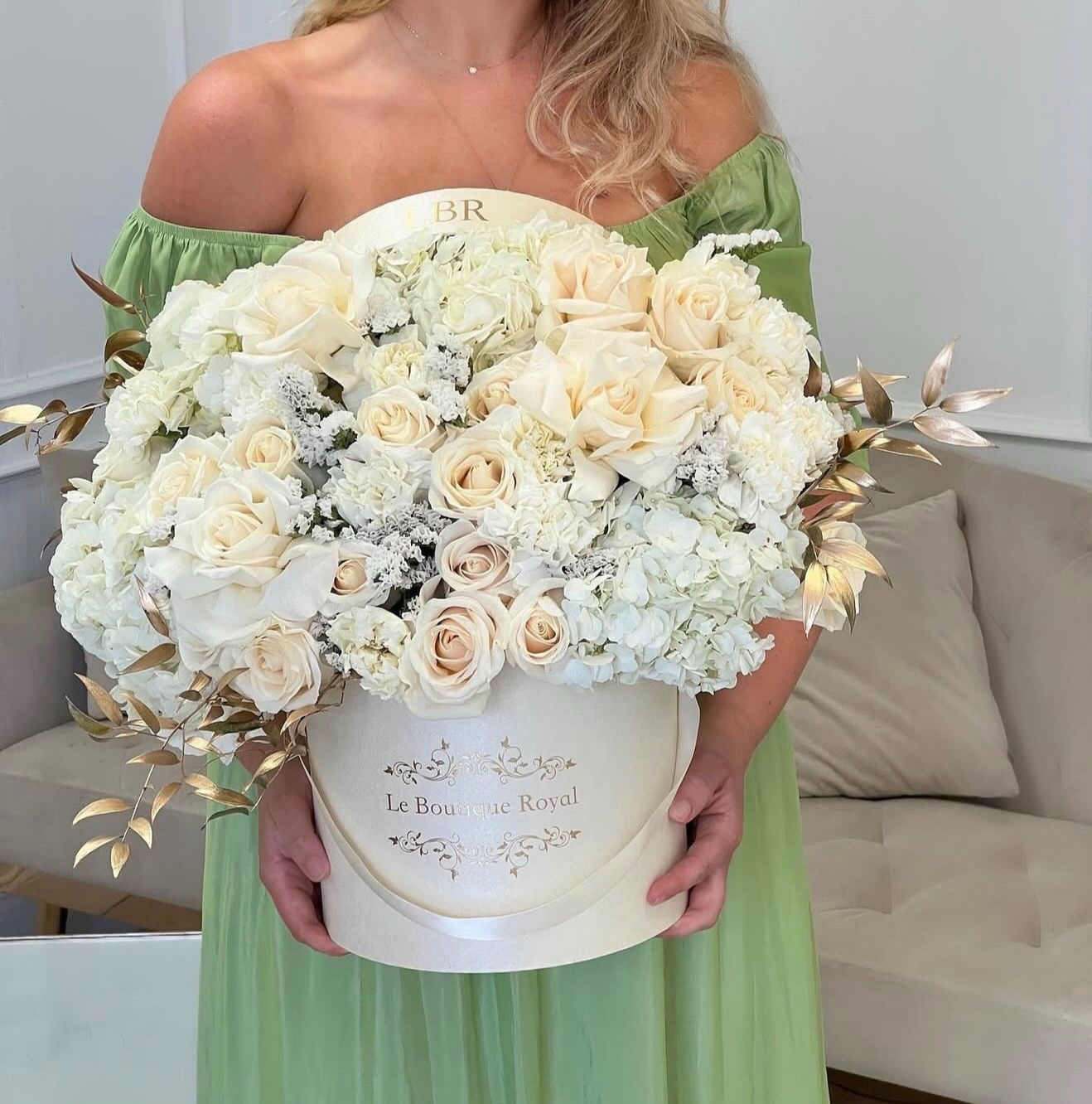 White and Gold flowers