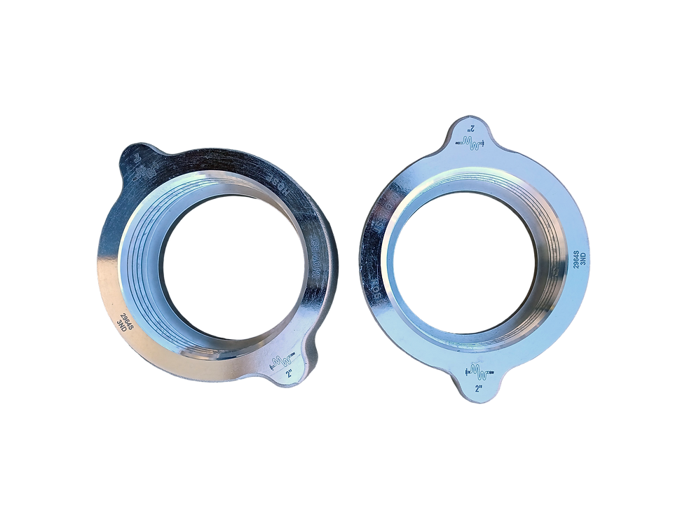 gunite hose coupling collar, wing nuts