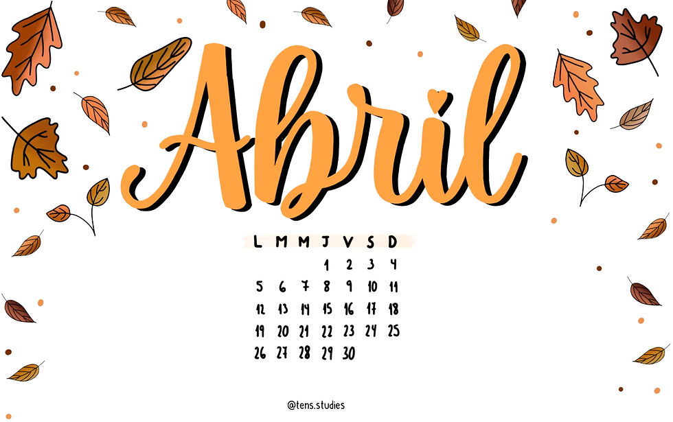 Calendario Abril 2021