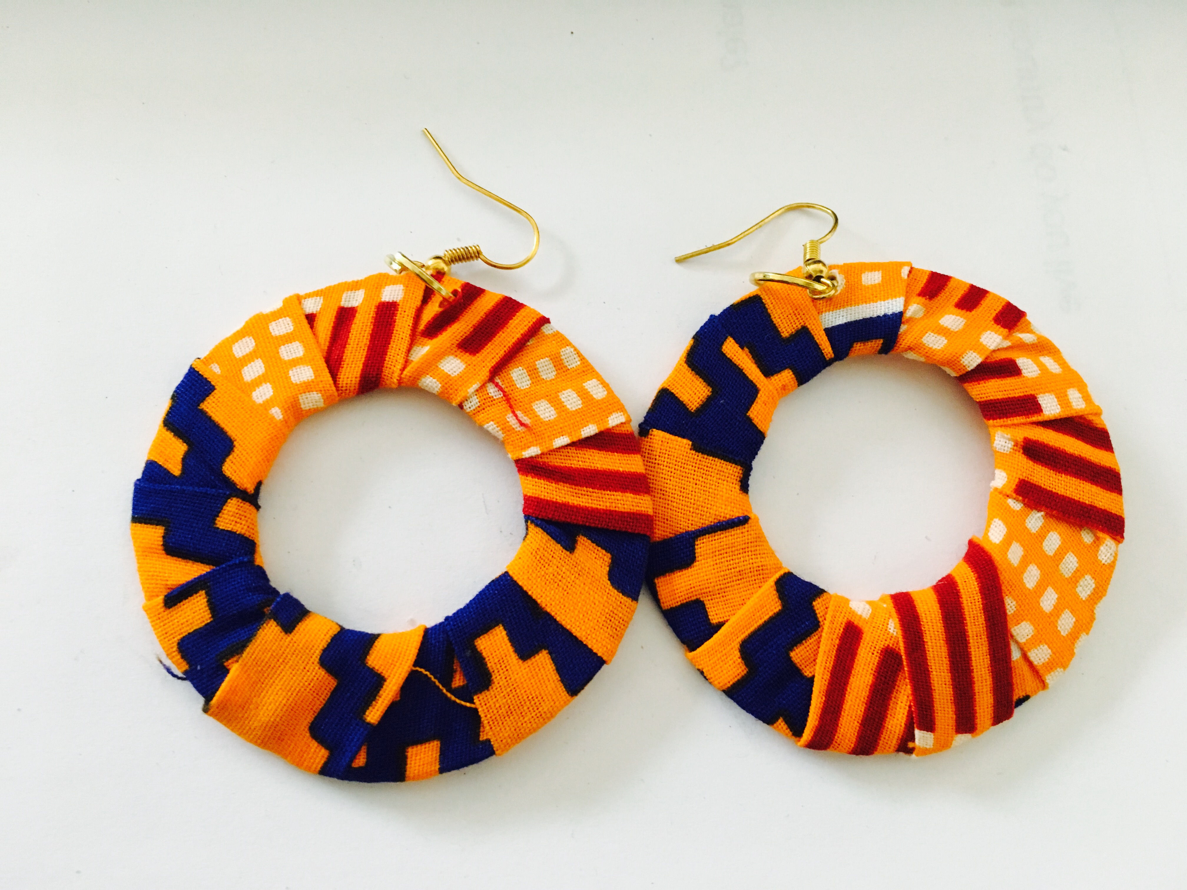 ACF Essentials Kente Inspired Circle Earrings