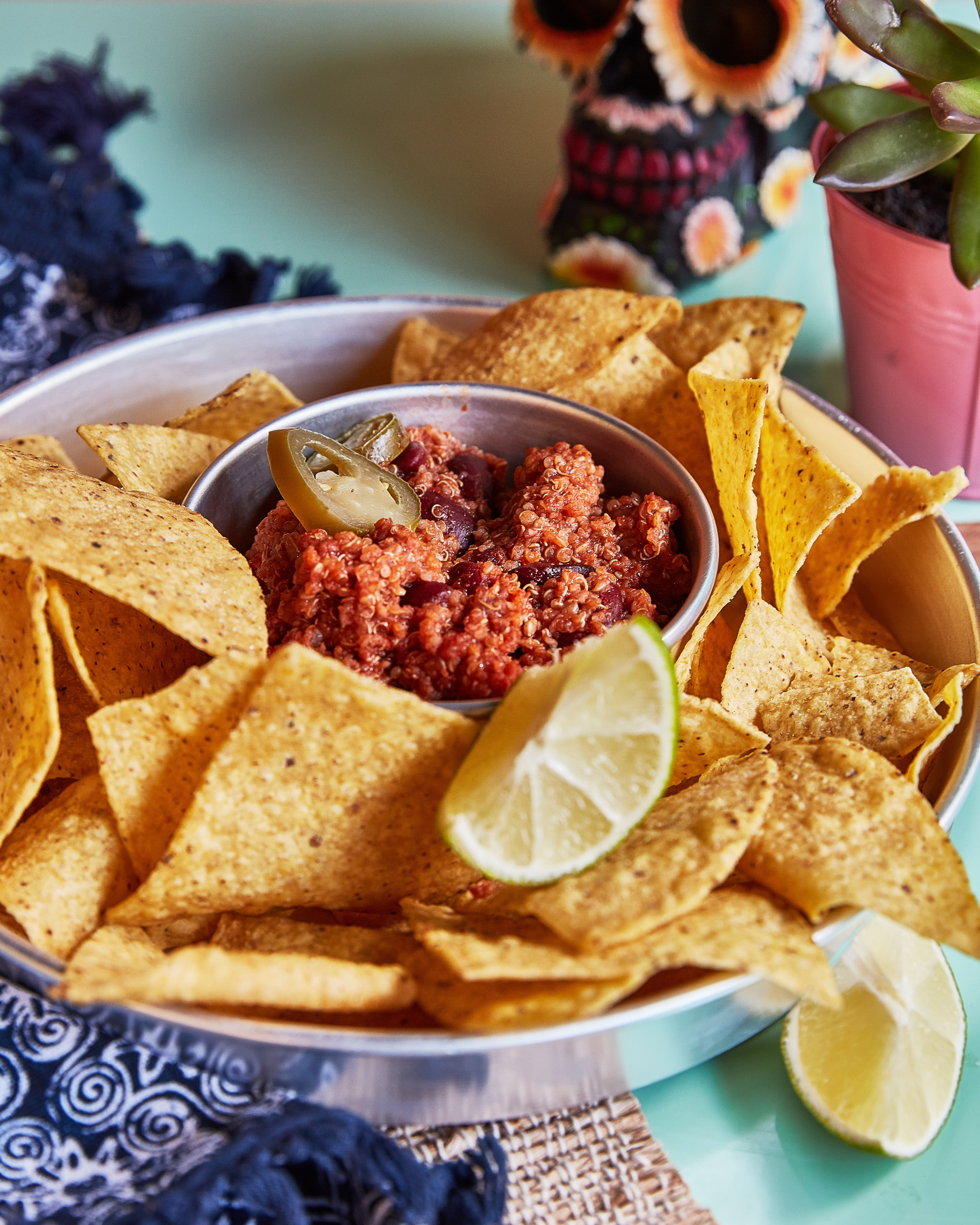Arranged Food and Objects
