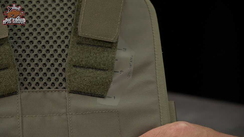 Agilite Sub Zero Plate Carrier Size Markings inner side
