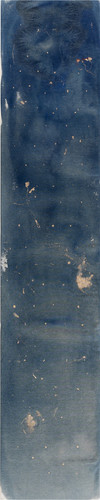 N°55. 43 x 213 cm. Pigments & gold on cotton