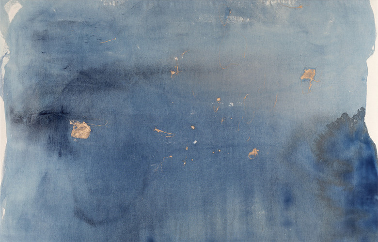 N°54. 210 x 135 cm. Pigments & gold on cotton