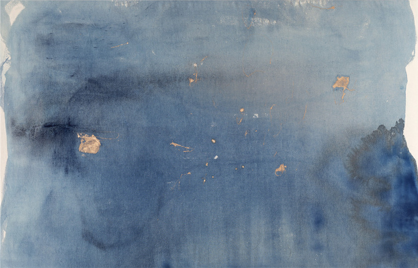 N°54. 210 x 135 cm. Pigments & gold on cotton
