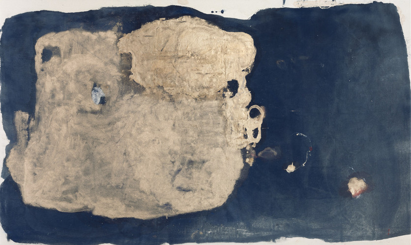 N°50. 200 x 120 cm. Pigments & gold on cotton