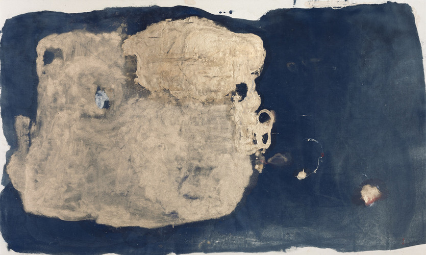 N°50. 200 x 120 cm. Pigments & gold on cotton
