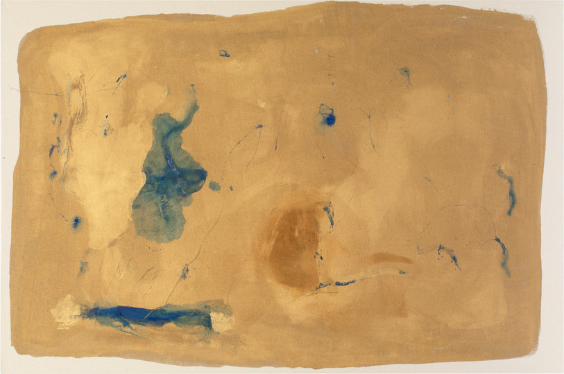 N°35. 148 x 98 cm. Pigments & gold on cotton