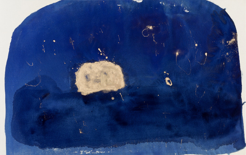 N°44. 144 x 91 cm. Pigments & gold on cotton
