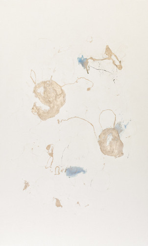 n°52. 93 x 155 cm. Pigments, pencil & gold on cotton