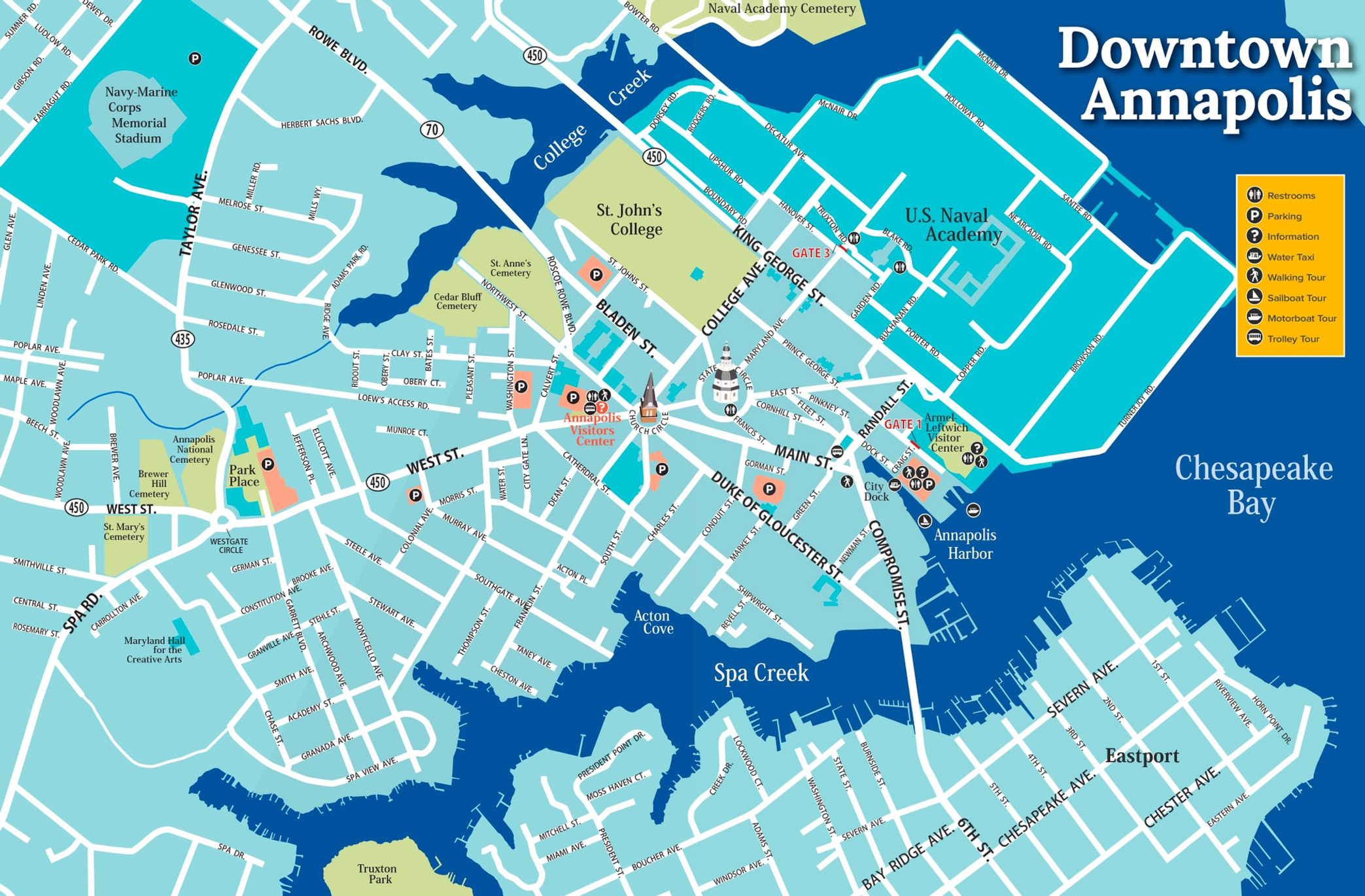 MAP OF DOWNTOWN ANNAPOLIS Downtown Annapolis Partnership MAP OF DOWNTOWN ANNAPOLIS Downtown Annapolis Partnership