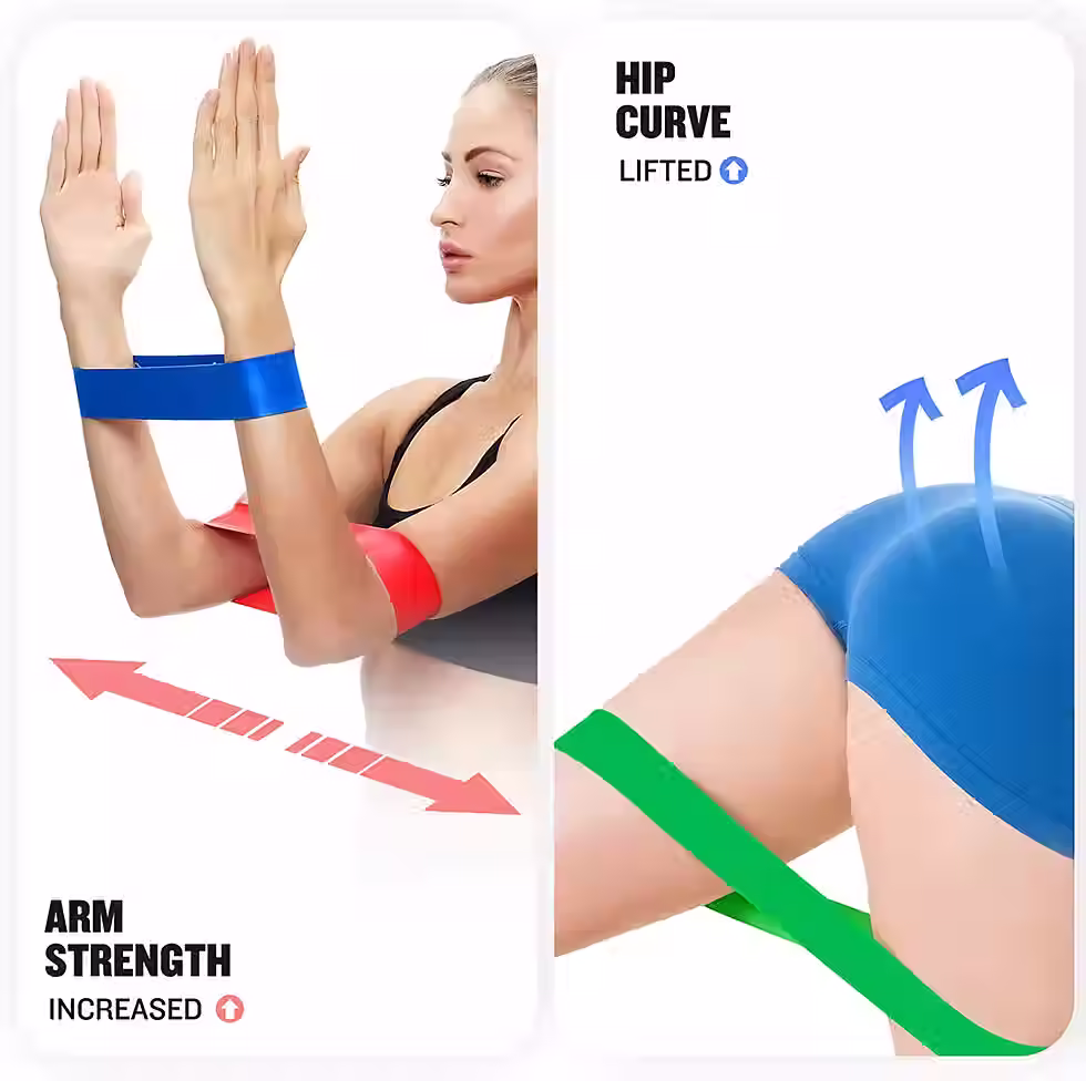 Miniatura: Kit de Diferentes Faixas de Resistência Yoga