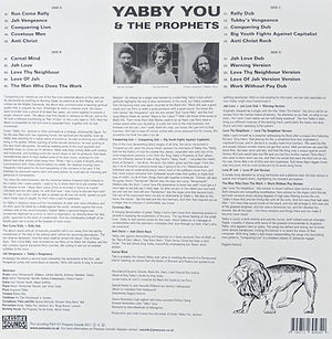 The Abyssinians - Arise (back cover)