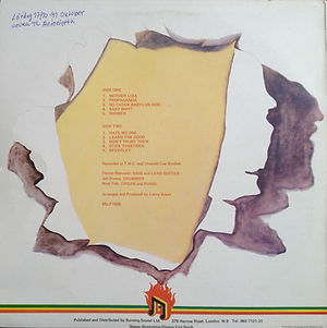 The Abyssinians - Arise (back cover)