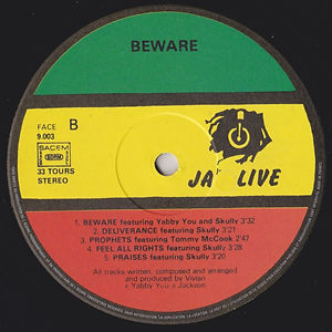 The Abyssinians - Arise (label)