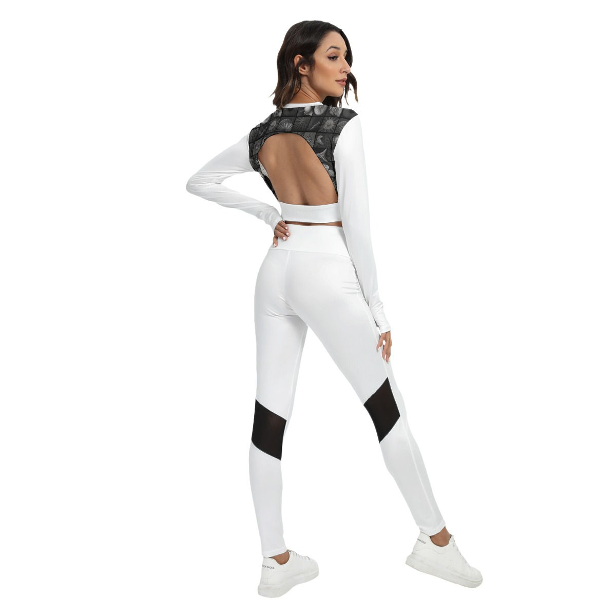 Sport Set With Backless Top And Leggings