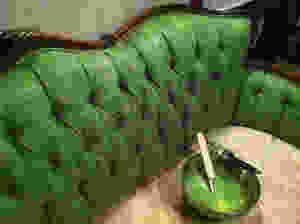 DIY Sofa painting before & After