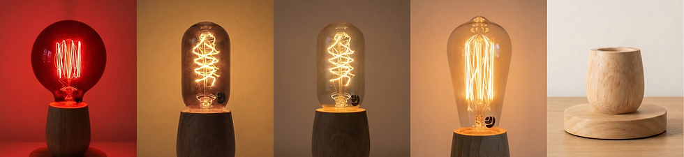 Daylight Labs Bulbs come in multiple color temperatures (Kelvins) and provide warm, flicker-free light.