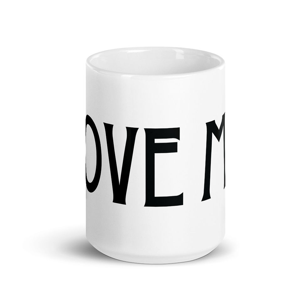 Thumbnail: LOVE ME mug w/ Black Logo 15 oz