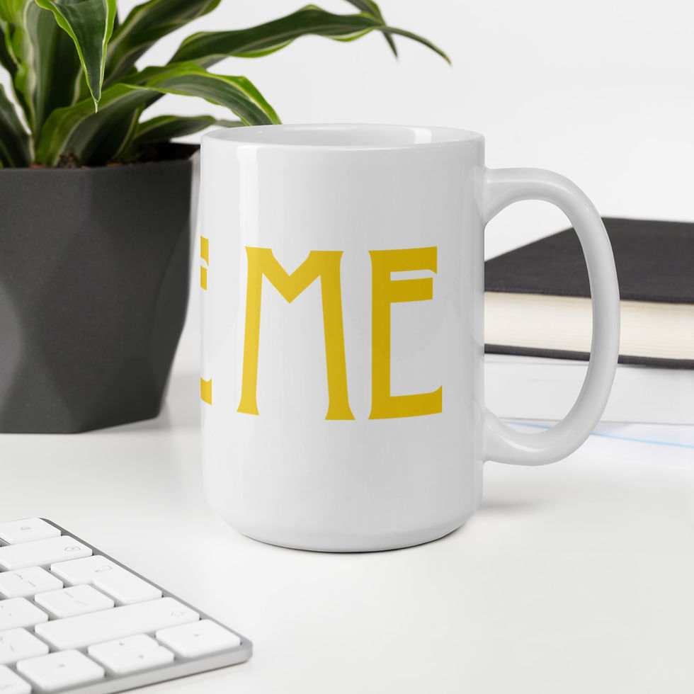 Thumbnail: LOVE ME mug w/ Yellow Logo 15 oz 