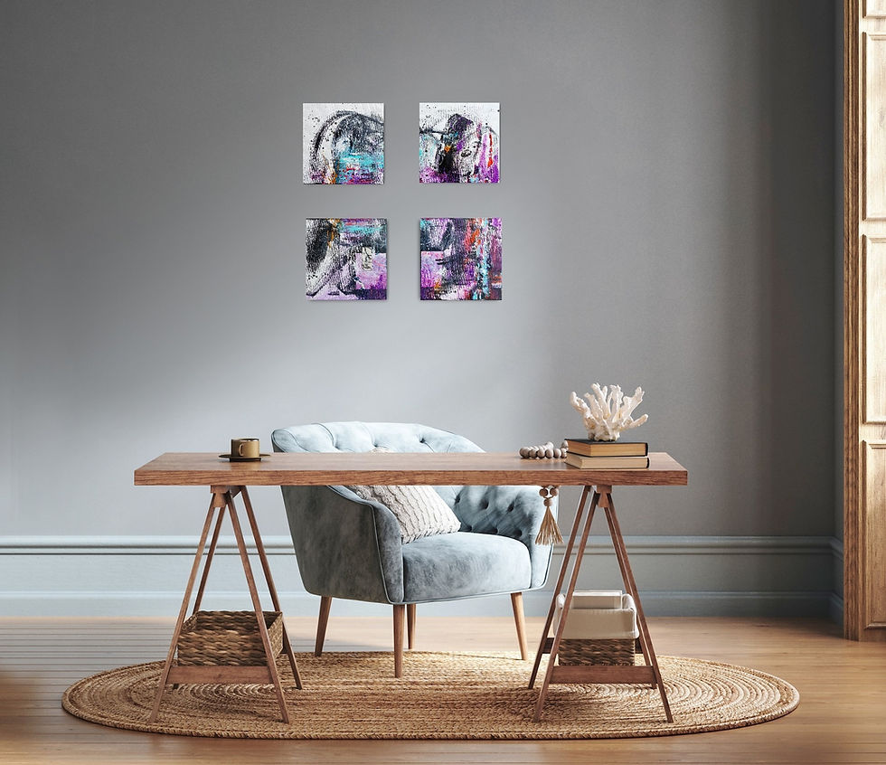 Miniatura: Go with the flow | Modern Abstract Art by Alessia Donà