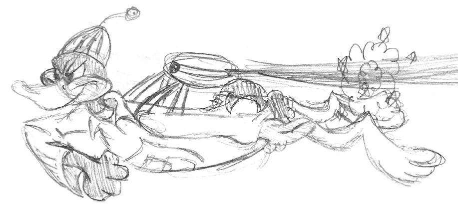 Chuck Jones Study - Duck Dodgers