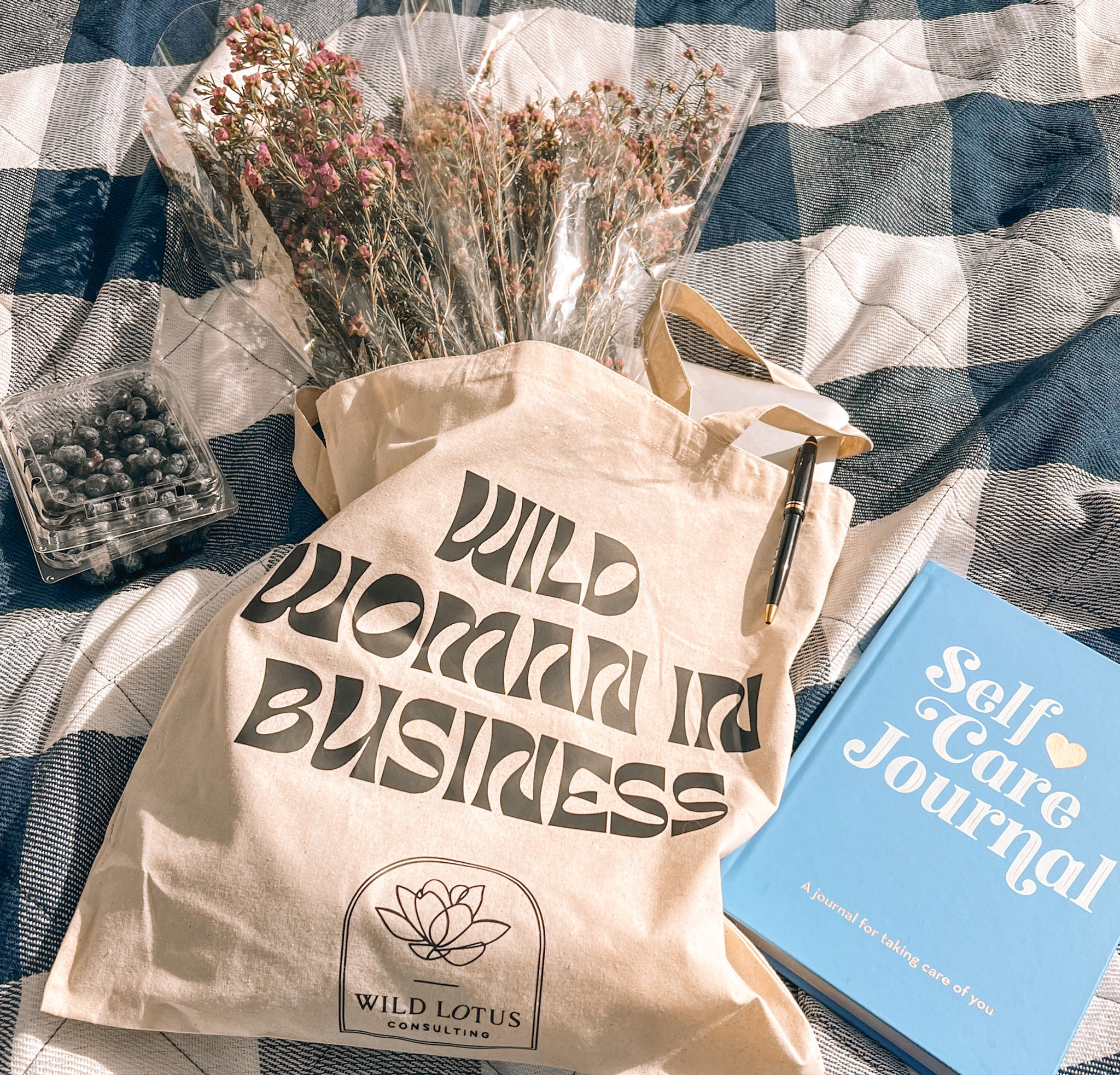 Wild Woman in Business Canvas Tote