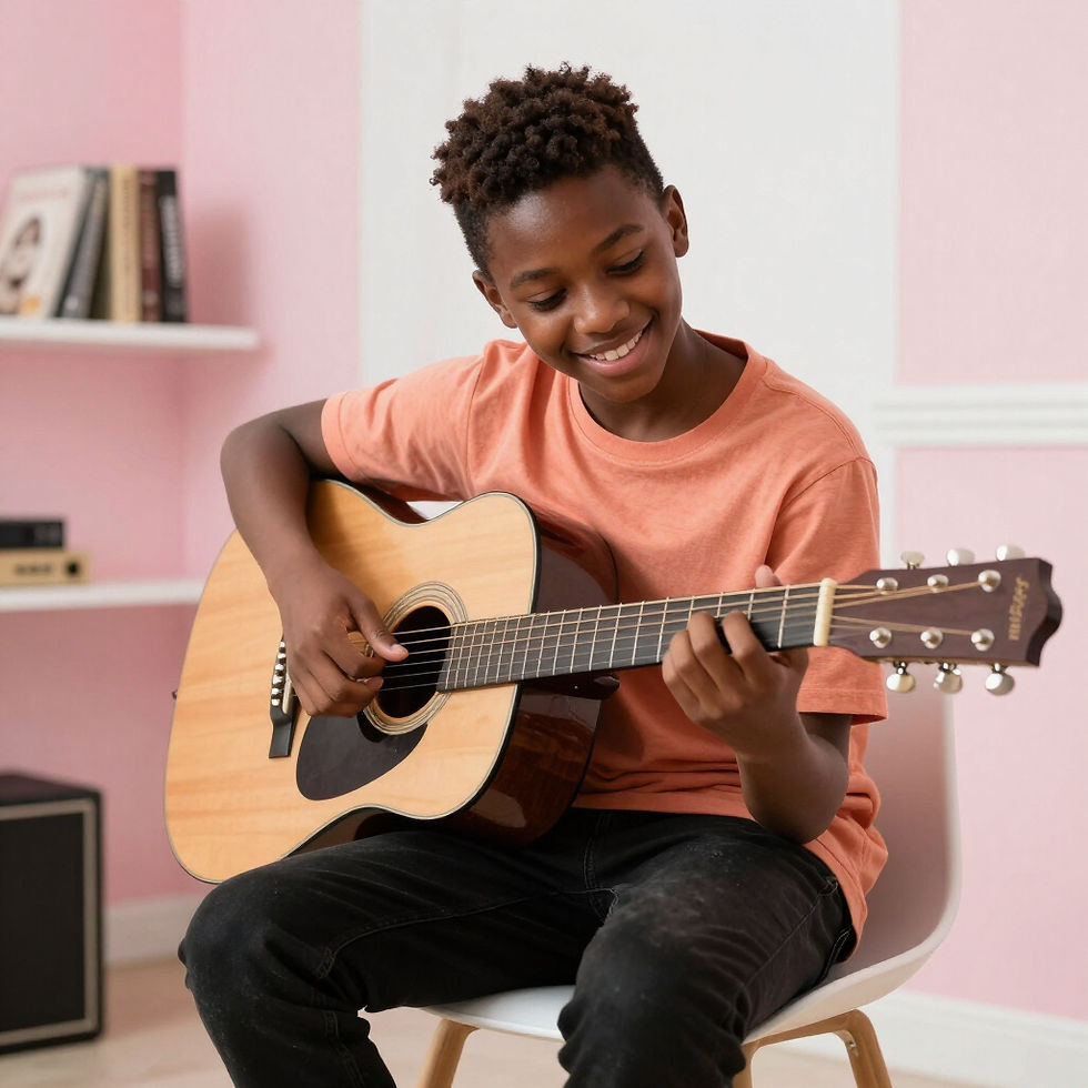Playing Acoustic Guitar