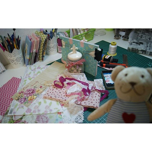 #ниднябезскрапа_с_artkraj #мишка #блокнот #каптал #баночки #скрап #скрапбукинг #scrap #scrapbooking