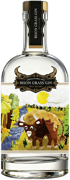 bison grass gin bottle 400