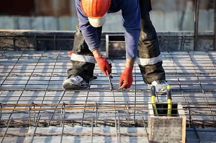 Construction Worker Bending